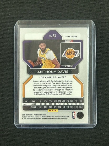 2021 Panini Prizm Blue 75th Anniversary Anthony Davis