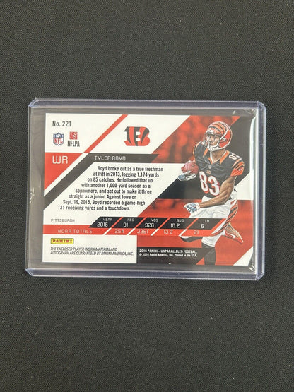 2016 Panini Unparalleled - RPS Rookie Auto Jersey #221 Tyler Boyd /199