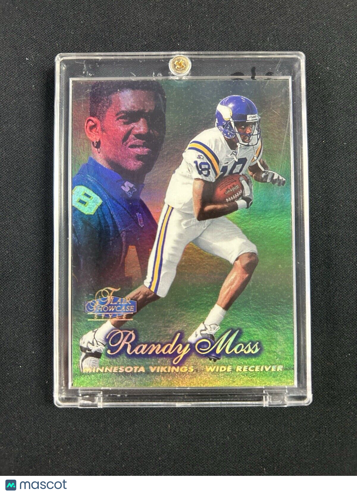 1998 Fleer Flair Showcase Style Showstopper Foil #225 Randy Moss