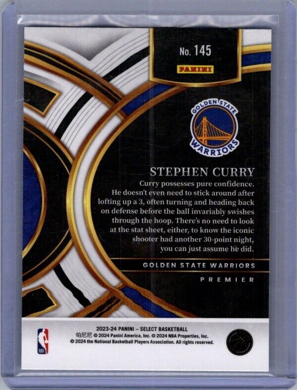 2023-24 Panini Select - Premier Level #145 Stephen Curry