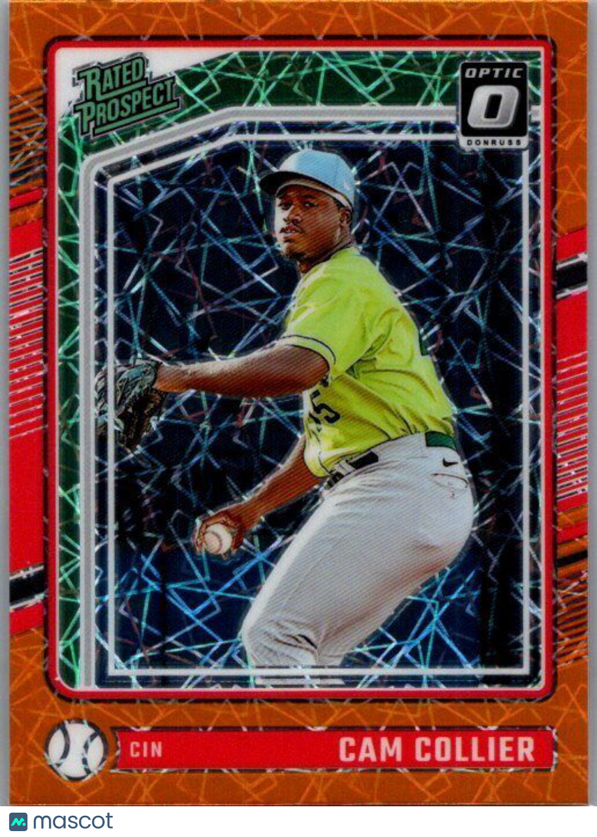 2024 Donruss #185 Cam Collier Optic Orange Velocity Prizm