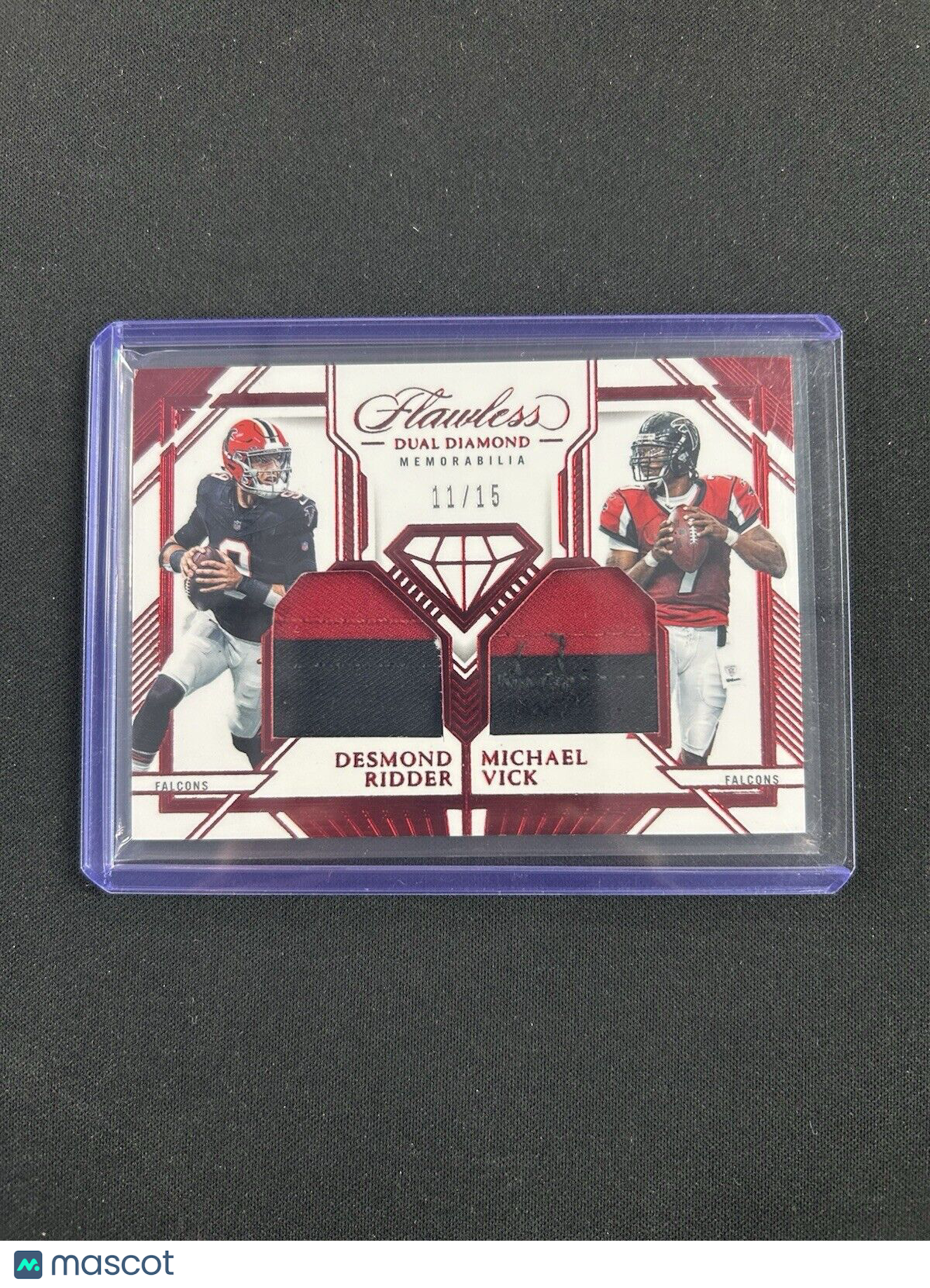 2023 Panini Flawless Dual Diamond Ridder/Vick /15