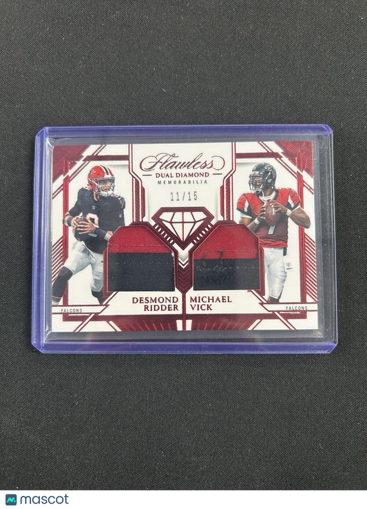 2023 Panini Flawless Dual Diamond Ridder/Vick /15