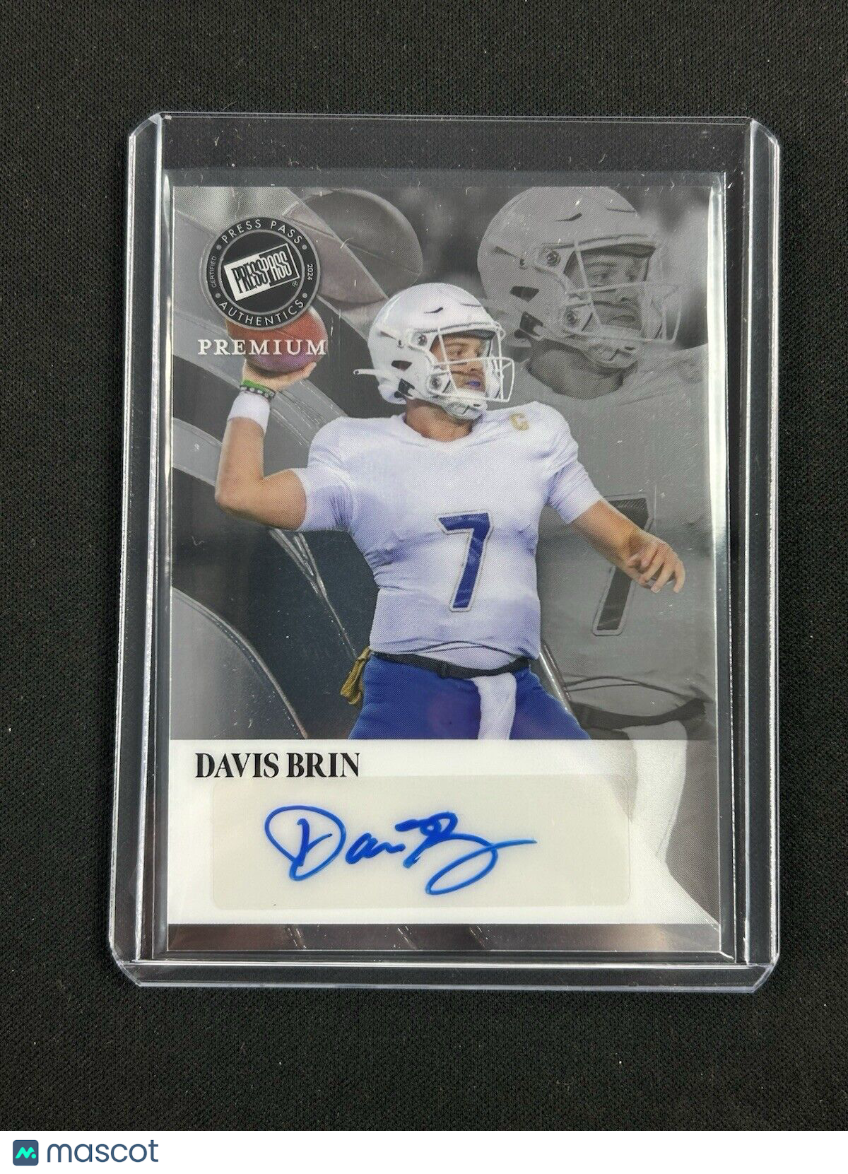 2024 Press Pass Premium #RA-DB1 Davis Brin Auto /49