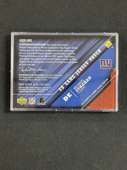 2005 Upper Deck - UD Game Jerseys Patches #GJP-MS Michael Strahan (MEM)