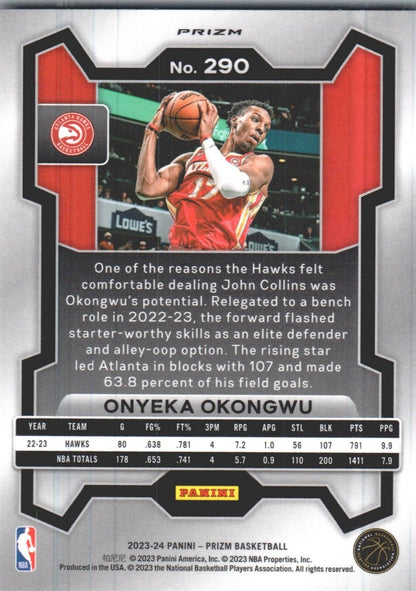 2023-24 Panini Prizm - Red Ice #290 Onyeka Okongwu