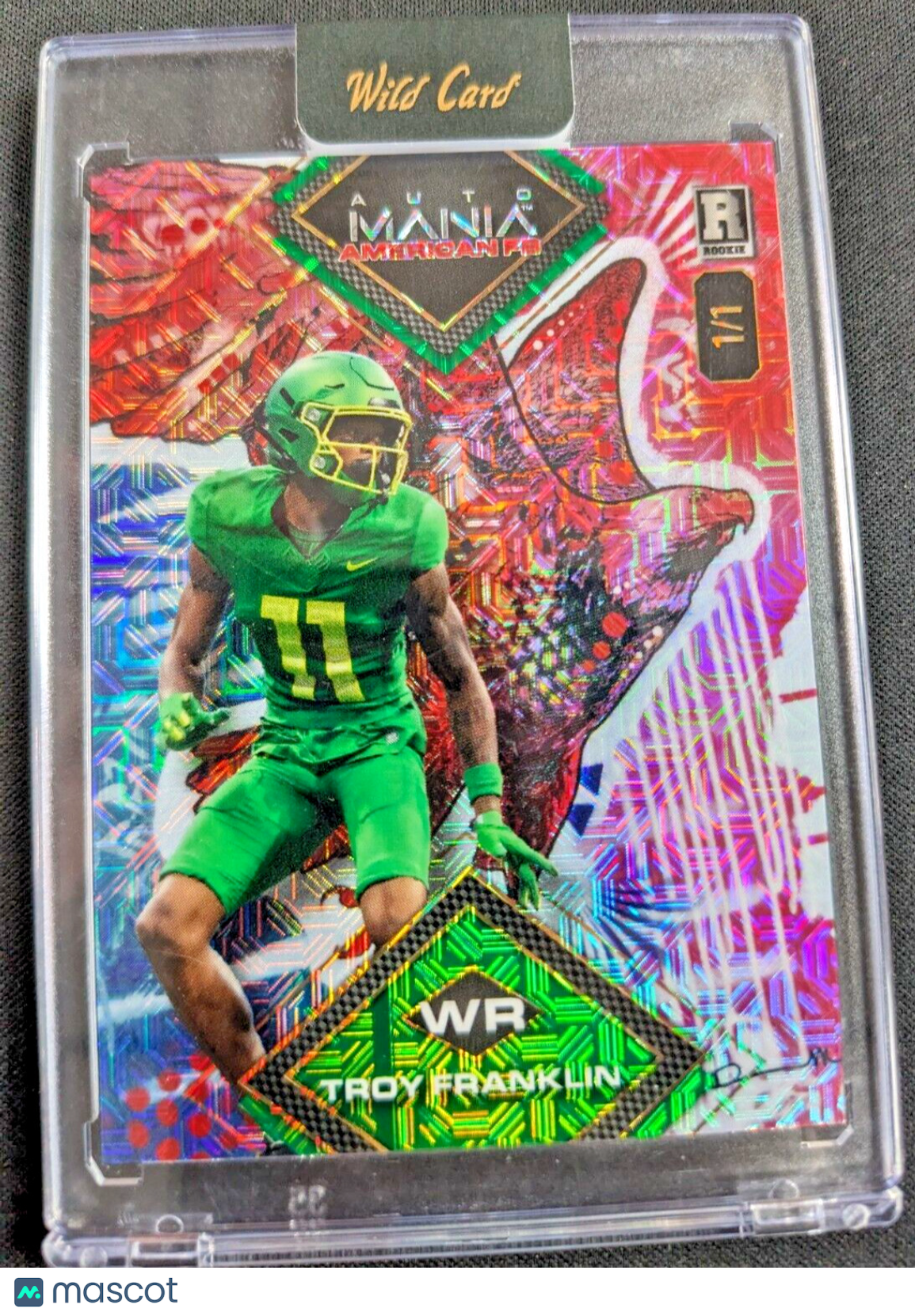 2024 Wild Card Automainia American FB Painted Eagle #AMAD-TF Red Mojo (RC) 1/1