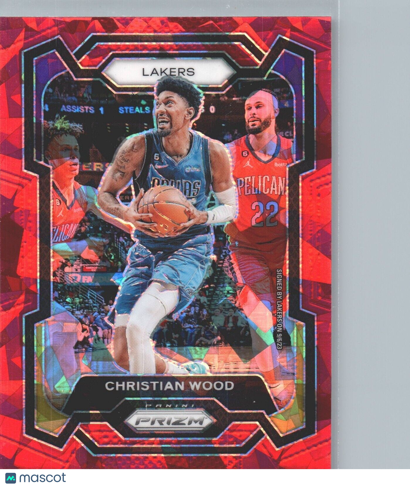 2023-24 Panini Prizm - Red Ice Prizm #245 Christian Wood