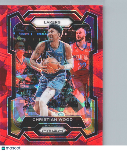 2023-24 Panini Prizm - Red Ice Prizm #245 Christian Wood