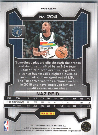 2023-24 Panini Prizm - Green #204 Naz Reid