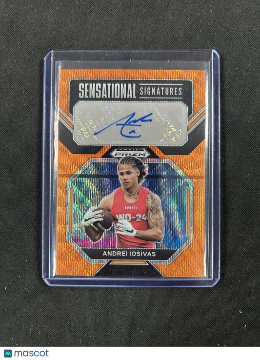 2023 Panini Prizm Draft Picks Sensational Signatures Andrei Iosivas SS-ASI /75