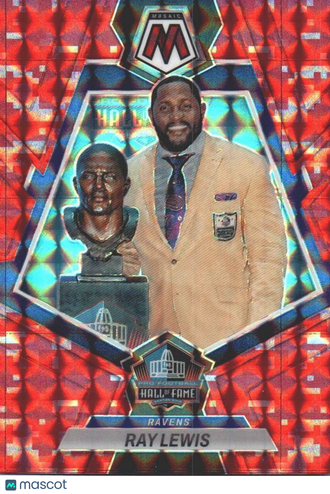 2023 Panini Mosaic #273 Ray Lewis Red Mosaic