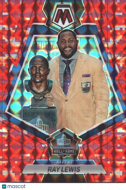 2023 Panini Mosaic #273 Ray Lewis Red Mosaic