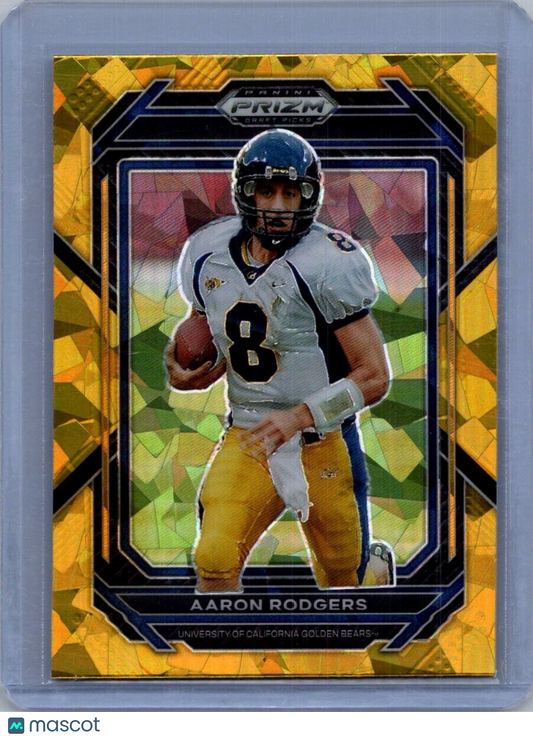 2023 Panini Prizm Draft Picks - Gold Ice Prizm #2 Aaron Rodgers