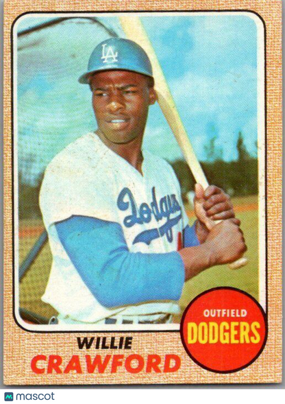 1968 Topps #417 Willie Crawford EX/NM