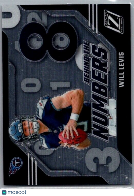 2023 Panini Zenith - Behind The Numbers #29 Will Levis (RC)