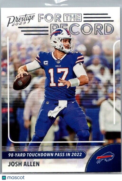 2023 Panini Prestige - For the Record #2 Josh Allen