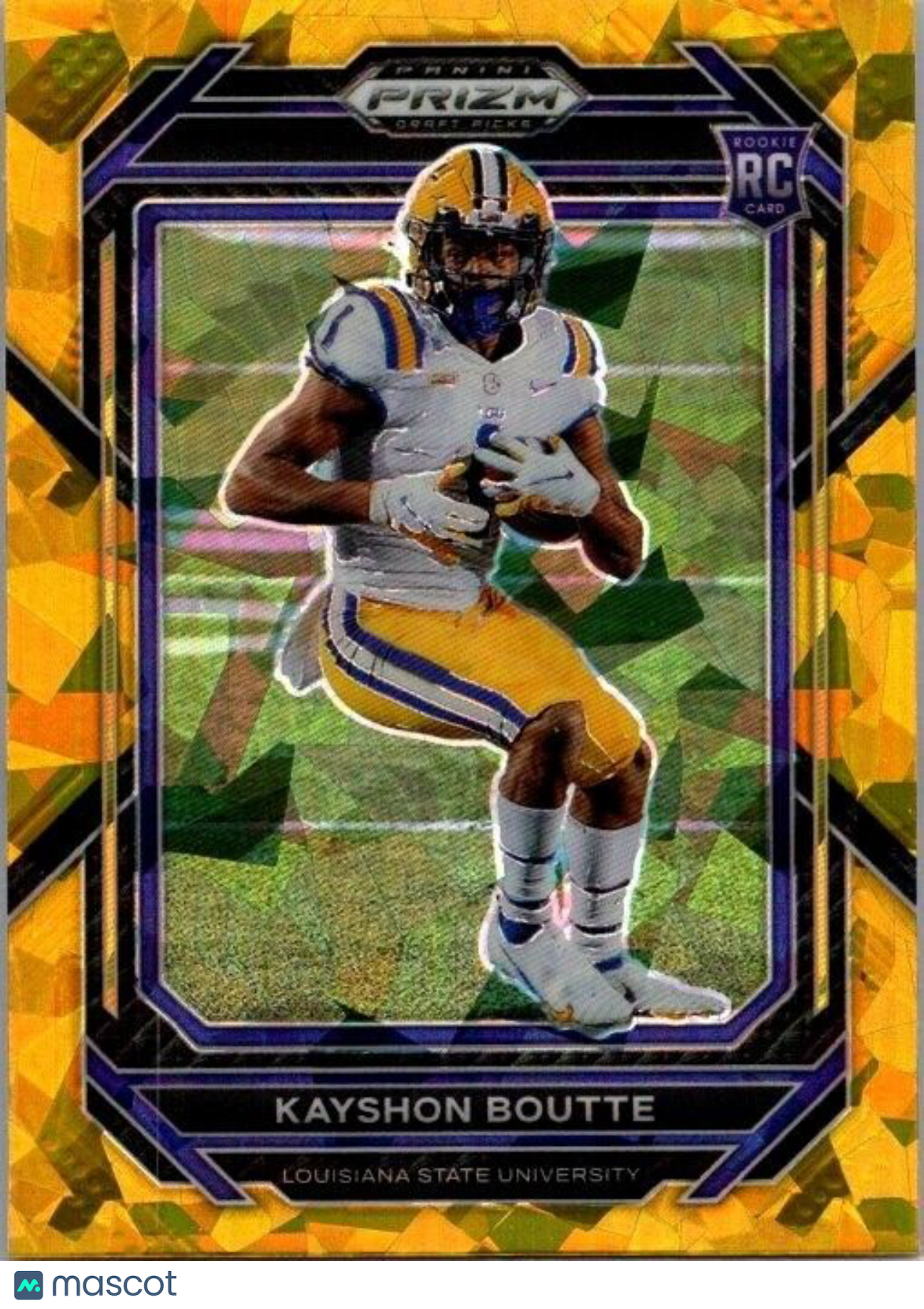 2023 Panini Prizm Draft Picks - Gold Ice Prizm #137 Kayshon Boutte (RC)