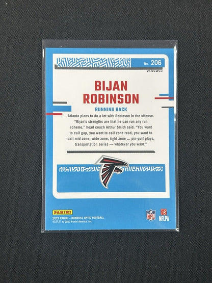 2023 Donruss Optic Rookie Stars Prizm #206 Bijan Robinson RC