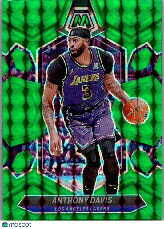 2023 Panini Mosaic Anthony Davis #176 Green Mosaic