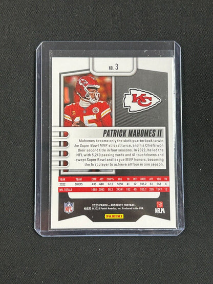 2023 Panini Absolute Blue #3 Patrick Mahomes II