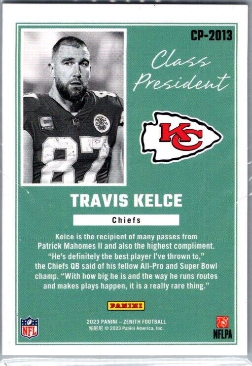 2023 Panini Zenith - Class President #CP-2013 Travis Kelce