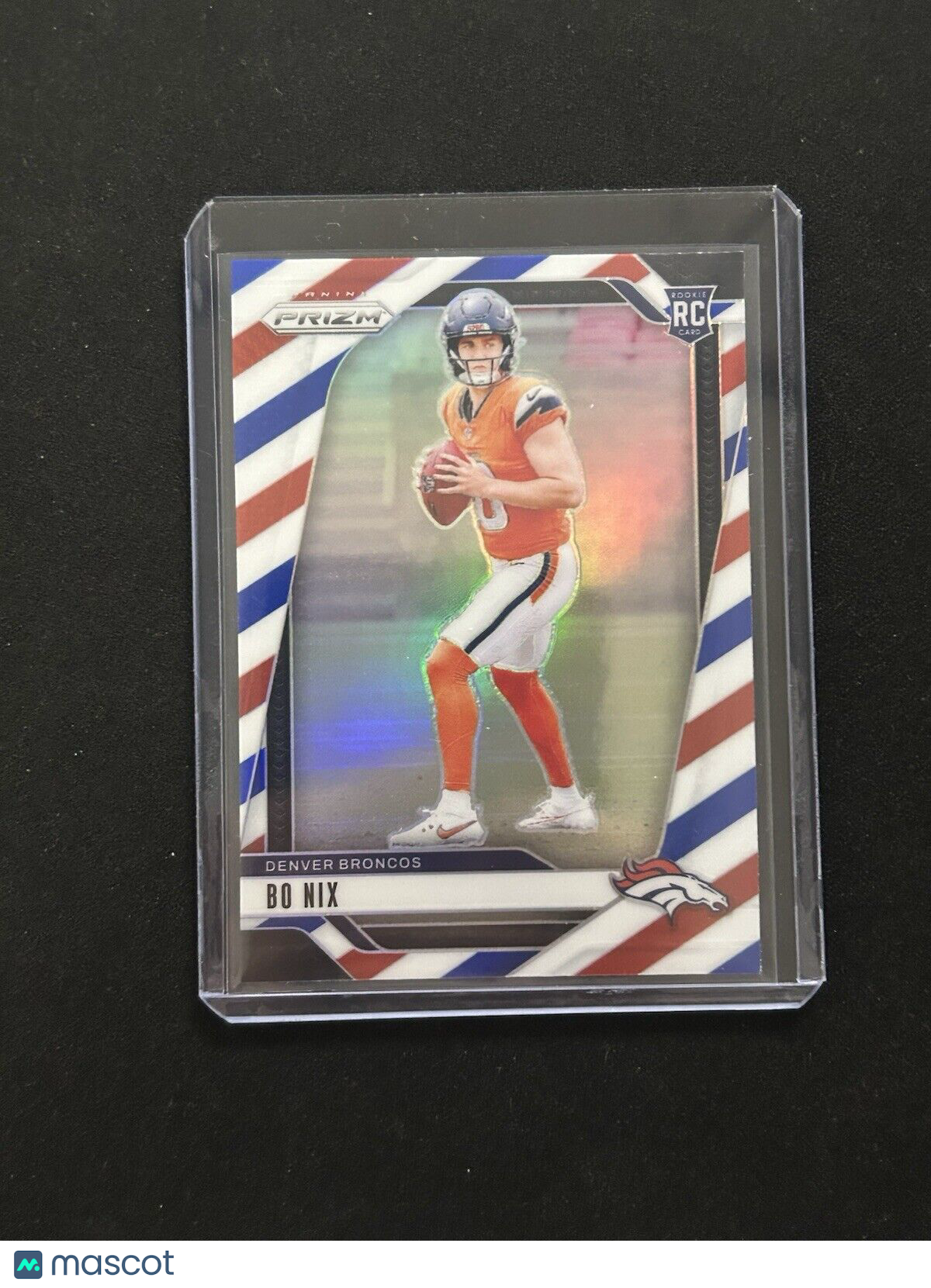 2024 Panini Prizm Red White and Blue #309 Bo Nix RC