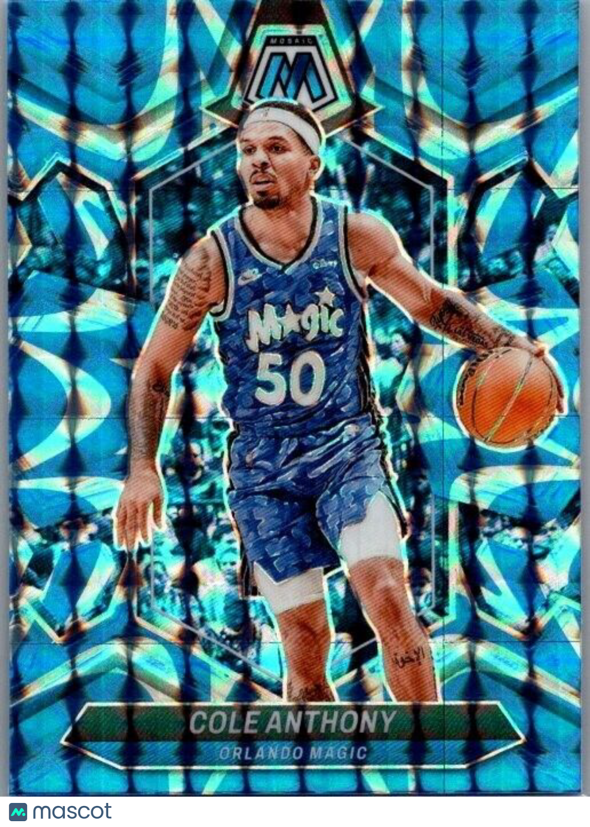 2023-24 Panini Mosaic - Reactive Blue Mosaic Prizm #165 Cole Anthony