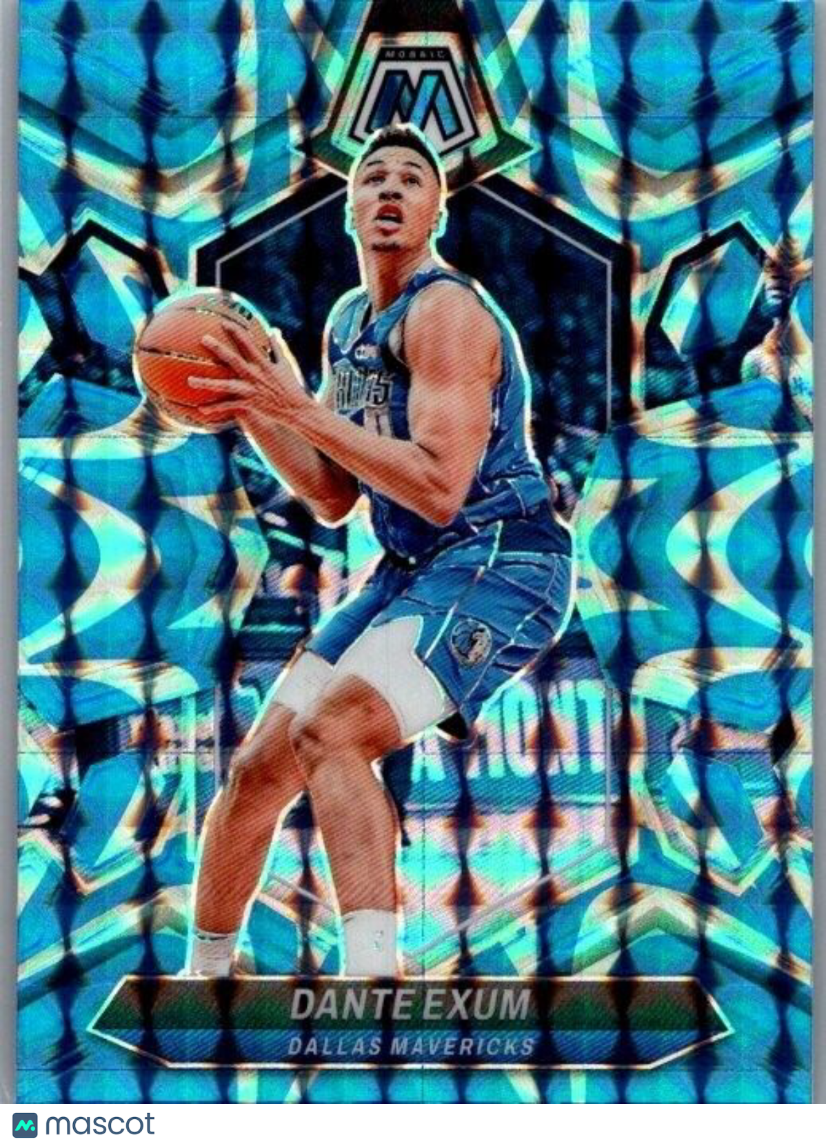 2023-24 Panini Mosaic - #146 Dante Exum Blue Reactive