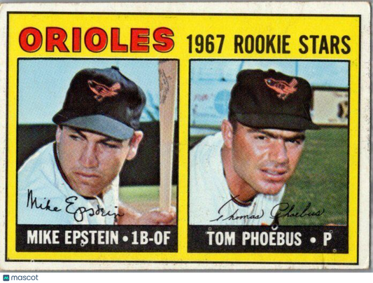 1967 Topps #204 Orioles 1967 Rookie Stars (Mike Epstein / Tom Phoebus)