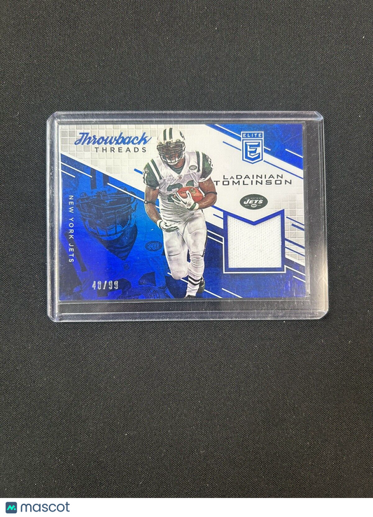 2016 Donruss Elite Ladainian Tomlinson Blue Throwback Game Worn Jersey #/99