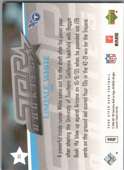 2006 Upper Deck - #213 LenDale White (RC)