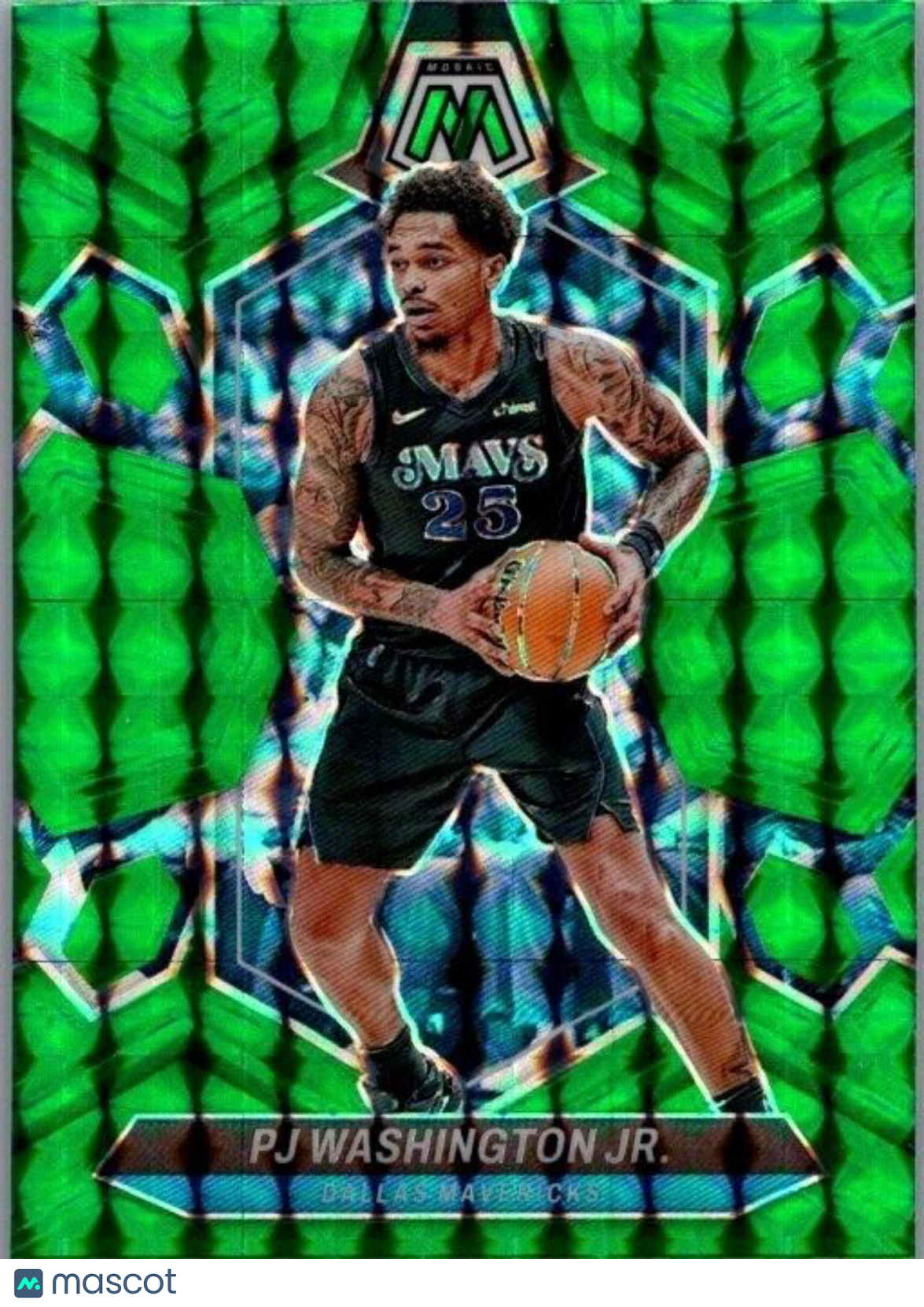 2023-24 Panini Mosaic - Green Mosaic Prizm #80 PJ Washington