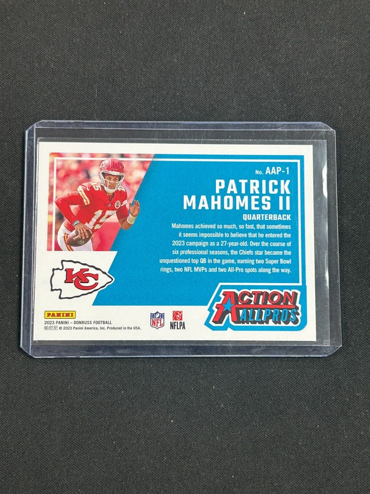 2023 Panini Donruss All Action Pros Patrick Mahomes II #AAP-1