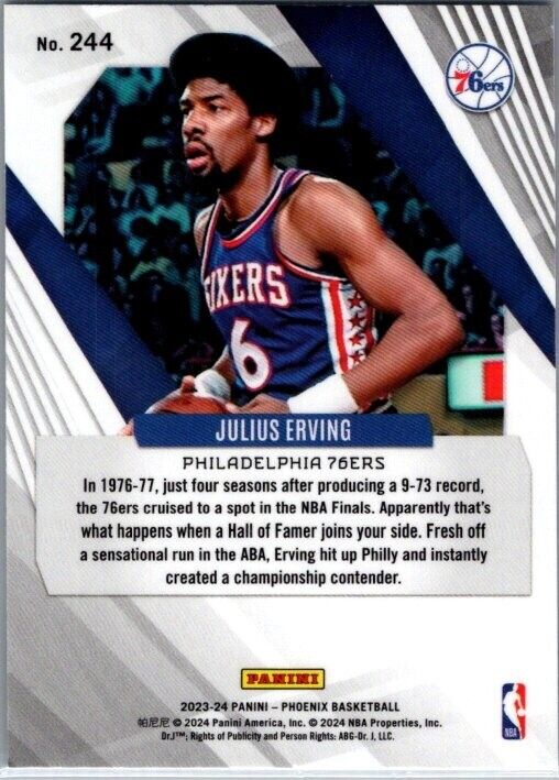 2023-24 Panini Phoenix - #244 Julius Erving