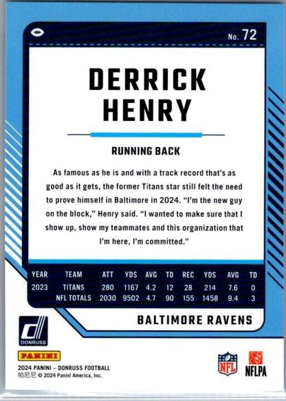 2024 Panini Donruss - #72 Derrick Henry