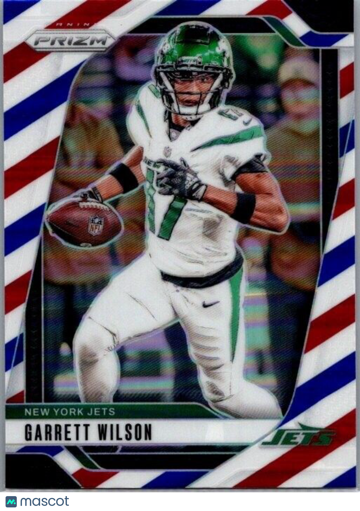 2024 Panini Prizm Football #224 Garrett Wilson Red White Blue