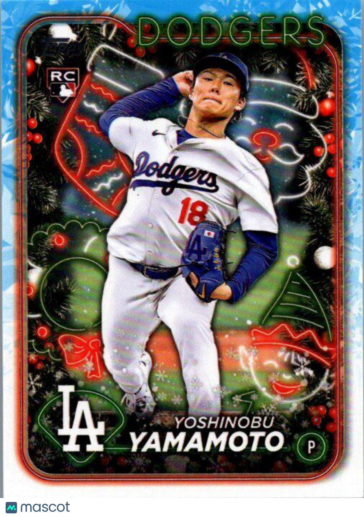 2024 Topps Holiday #H88 Yoshinobu Yamamoto