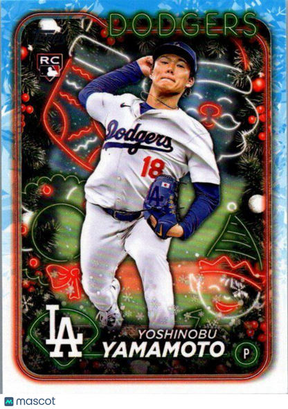 2024 Topps Holiday #H88 Yoshinobu Yamamoto