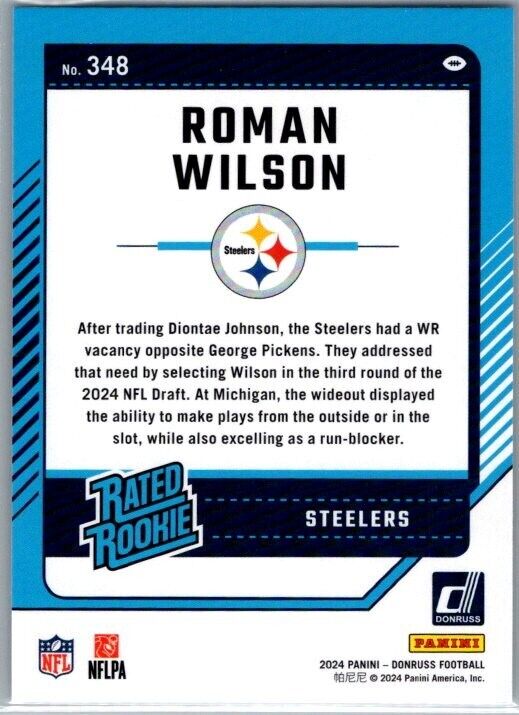 2024 Panini Donruss - Rated Rookie #348 Roman Wilson (RC)