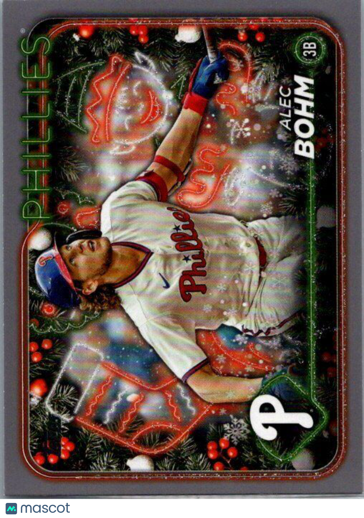 2024 Topps Holiday #H128 Alec Bohm Silver Glitter