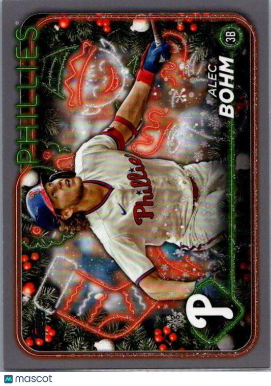 2024 Topps Holiday #H128 Alec Bohm Silver Glitter