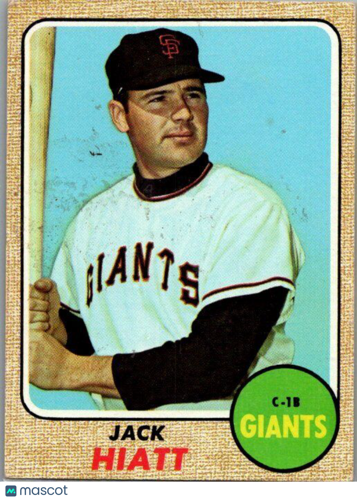 1968 Topps #419 Jack Hiatt