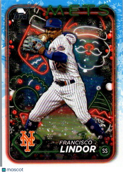 2024 Topps Holiday #H36 Francisco Lindor