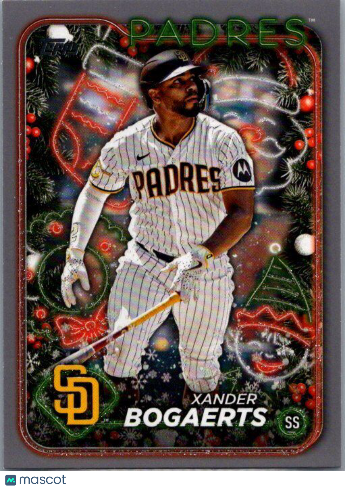 2024 Topps Holiday #H80 Xander Bogaerts Silver Glitter