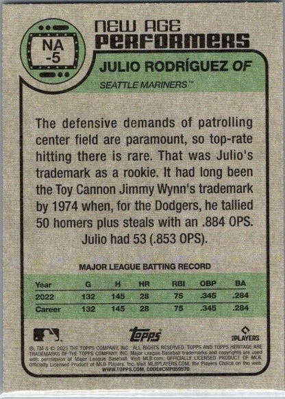 2023 Topps Julio Rodriguez