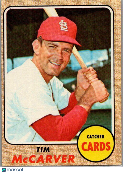 1968 Topps #275 Tim McCarver-EX/NM