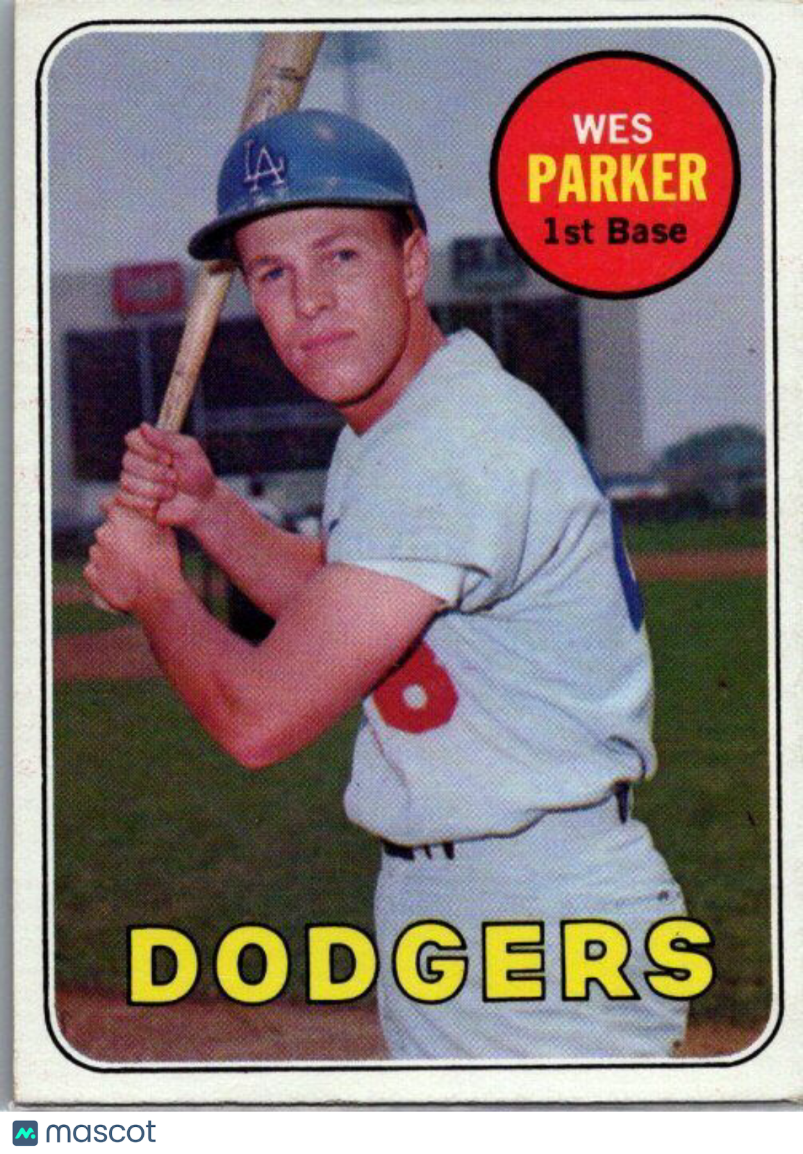 1969 Topps #493b Wes Parker last name in white