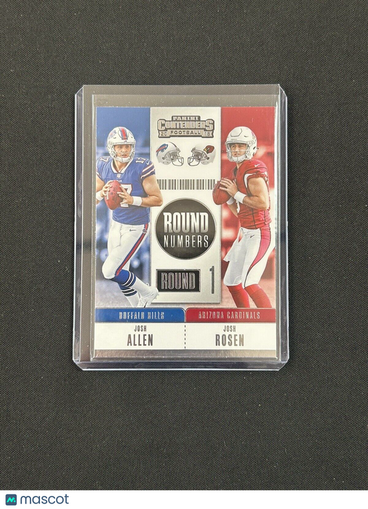 2018 Panini Contenders - Josh Allen / Rosen Rookie Round Numbers #RNA-AR