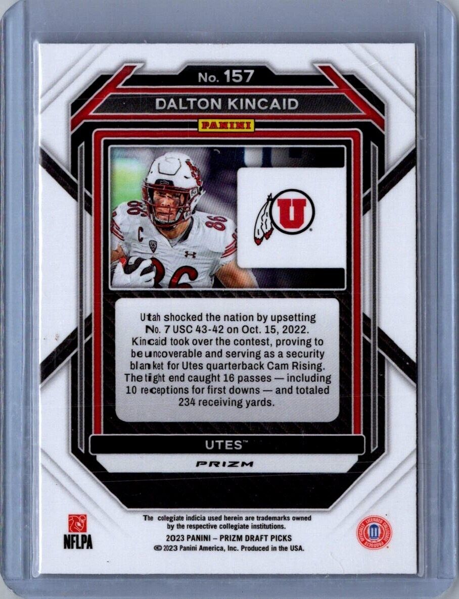 2023 Panini Prizm Draft Picks Gold Ice - #157 Dalton Kincaid (RC)